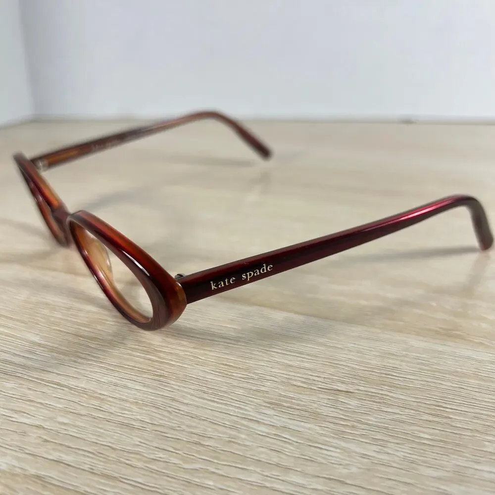 Kate Spade Alissa H24 Eyeglasses Red Cat Eye Frames Only 49-16-140 Italy